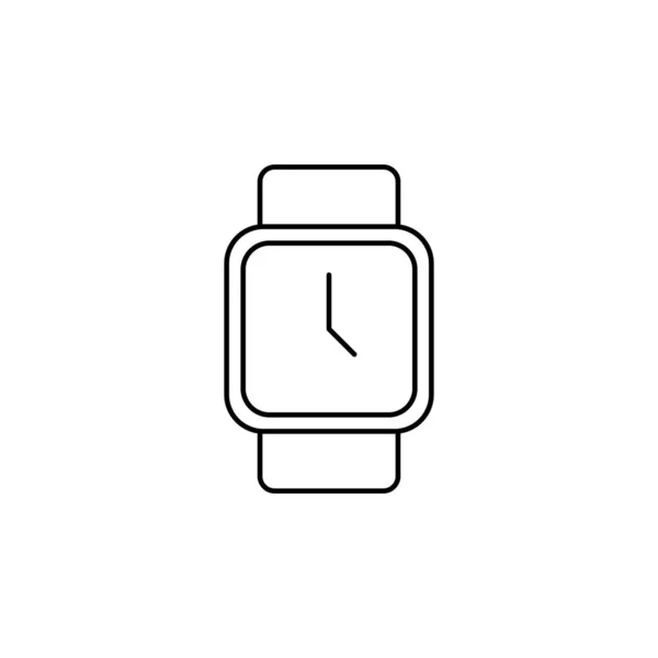 Reloj Pulsera Icono Vector Aislado Sobre Fondo Blanco Signo Reloj — Vector de stock