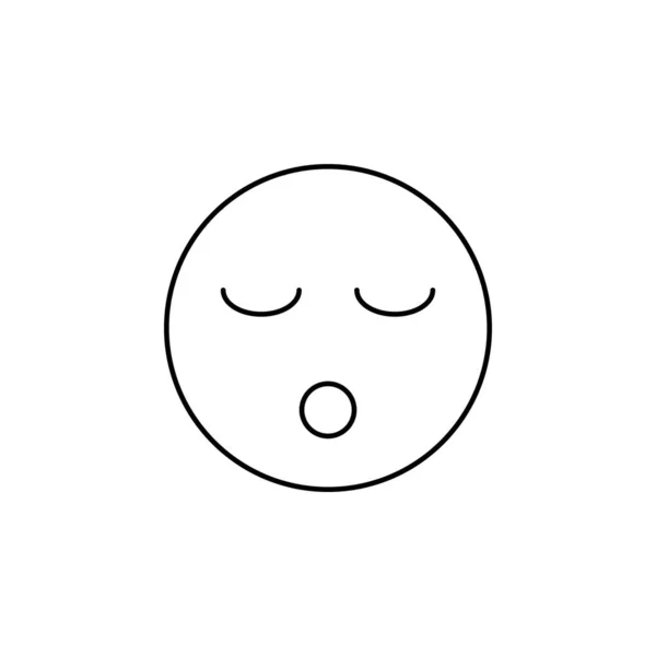 Face Emoticon Ícone Vetor Ilustração —  Vetores de Stock