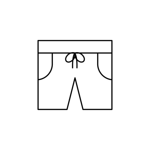 Icono Pantalones Cortos Ilustración Simple Iconos Vectores Ropa Para Web — Archivo Imágenes Vectoriales