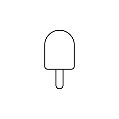 dondurma ikonu vektör illüstrasyonu