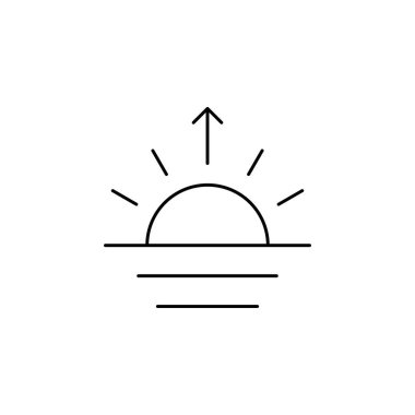 Güneş Simgesi Vektör illüstrasyonu