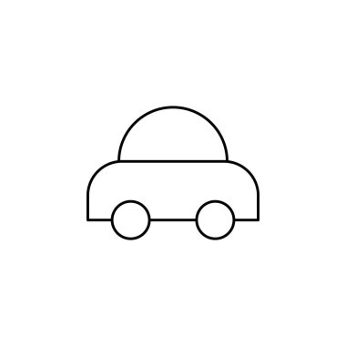 araba simgesi vektör illüstrasyonu