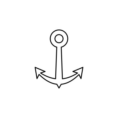 çapa simgesi vektör illüstrasyonu