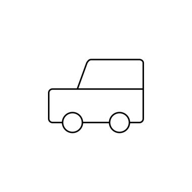 araba simgesi vektör illüstrasyonu