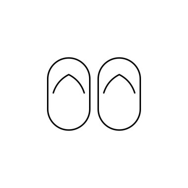 Terlik simge vektör çizim