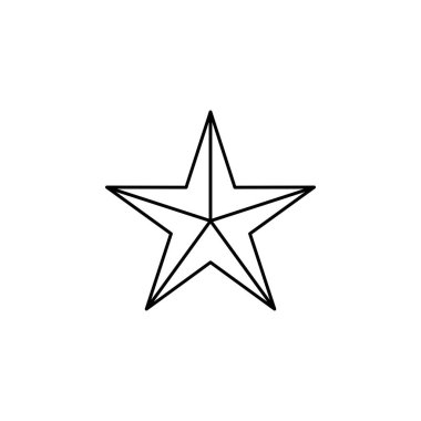 yıldız simgesi vektör illüstrasyonu