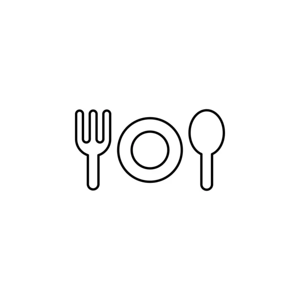 Іконка Ресторану Векторна Ілюстрація — стоковий вектор