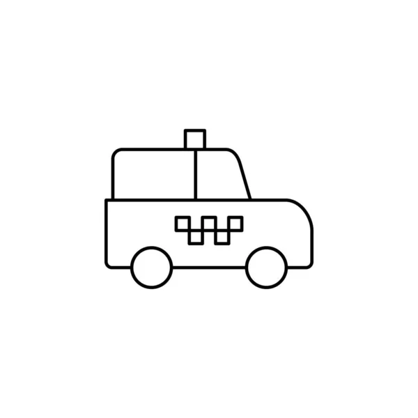 Táxi Táxi Viagens Ícone Transporte Ilustração Vetorial — Vetor de Stock