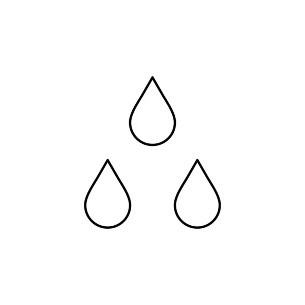 Wasser Tropfen Symbol Vektor Illustration Design — Stockvektor