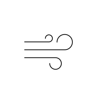 Rüzgarlı hava vektörü resimleme