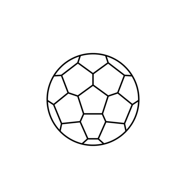 Icono Pelota Fútbol Ilustración Vectorial — Vector de stock