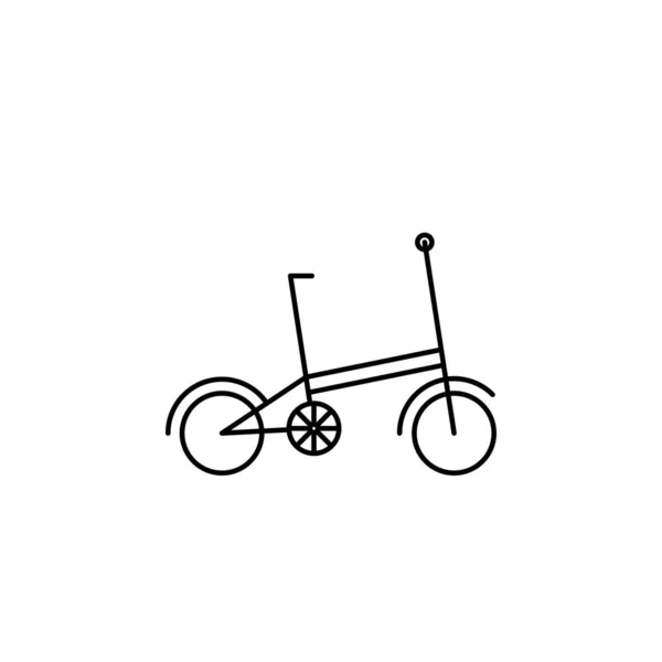 Vector Illustratie Van Een Fiets Icoon — Stockvector