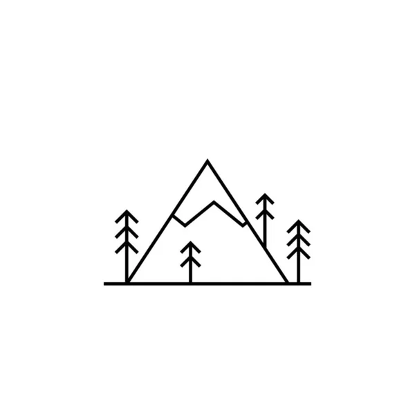 Wald Symbol Vektor Illustration — Stockvektor