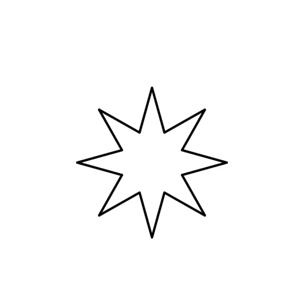 Вектор Значка Звезды Изолированы Белом Фоне Веб Мобильного Дизайна Приложения — стоковый вектор