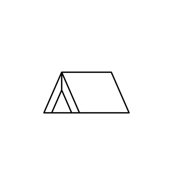 Значок Палатки Кемпинга Векторная Иллюстрация — стоковый вектор