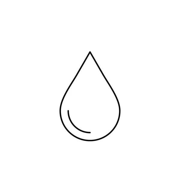 Disegno Illustrazione Vettoriale Icona Goccia Acqua — Vettoriale Stock