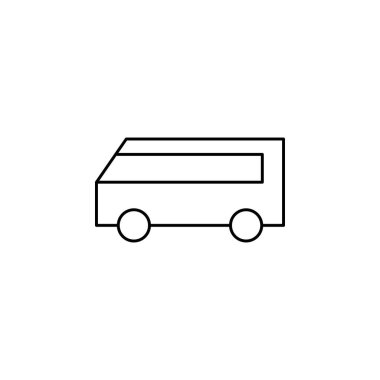 bus simgesi vektör illüstrasyonu