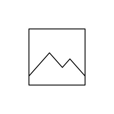 Bir dağ simgesinin vektör çizimi