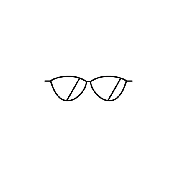 Óculos Sol Ícone Vetor Ilustração — Vetor de Stock