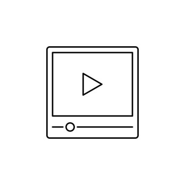 video oynatıcı simge vektör illüstrasyon tasarımı