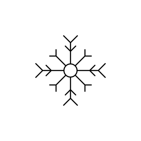 Snowflake Icon Vector Illustration — Stock Vector