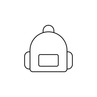 Backpack, School, Rucksack, Knapsack icon vector isolated on white background