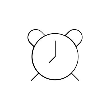 Alarm saati simgesi vektör çizimi tasarımı