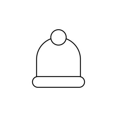 Beanie, hat icon vector illustration