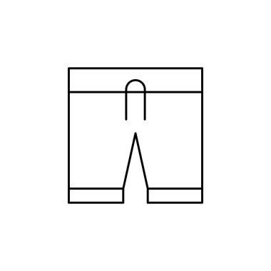 pants icon vector isolated on white background for your web and mobile app design, shorts logo concept