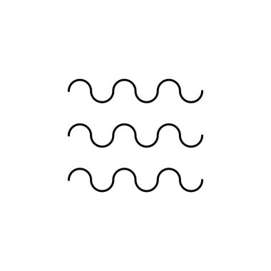 dalga ikonu vektör çizim şablonu