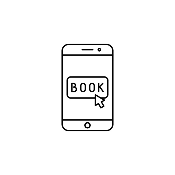 Booking Ticket Order Icon Vector Illustration — Stockvektor