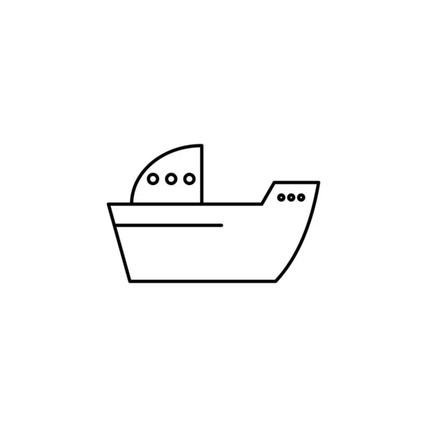 Icono Del Barco Vector Ilustración — Vector de stock