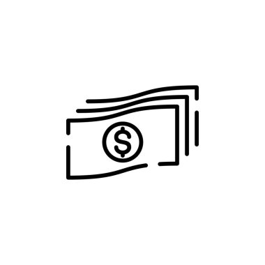 dollar vector color outline icon
