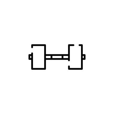 weight training icon, vector illustration