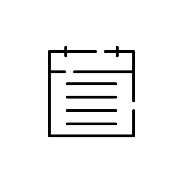 Document Paper Icon Flat Design Pictogram Web Page Background — Image vectorielle