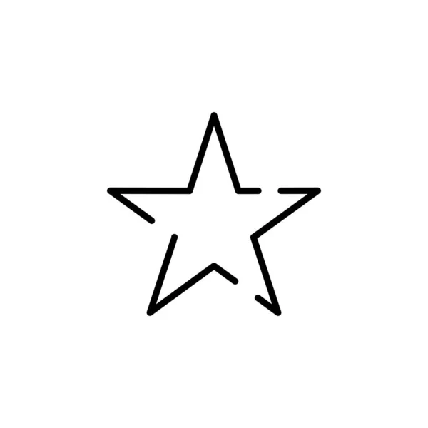 Vector Icono Estrella Aislado Sobre Fondo Blanco Estrellas Signo Transparente — Archivo Imágenes Vectoriales