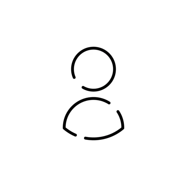 Символ Иконки Пользователя — стоковый вектор