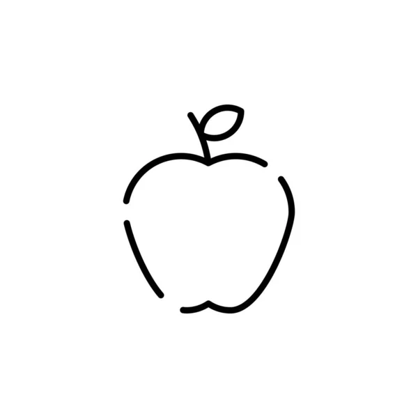 Icône Pomme Illustration Vectorielle — Image vectorielle