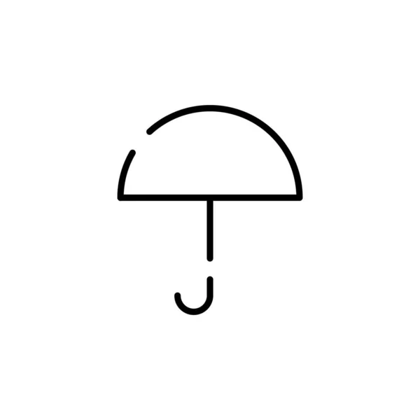 Regenschirm Icon Vektor Isoliert Auf Weißem Hintergrund Für Ihr Web — Stockvektor