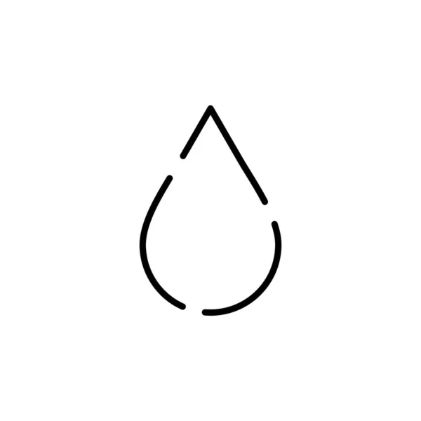 Иконка Капли Воды Вектор Изолирован Белом Фоне Веб Мобильного Дизайна — стоковый вектор
