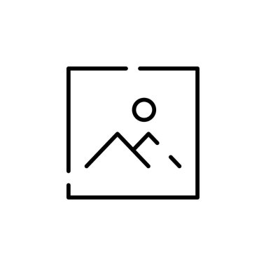 picture icon vector isolated on white background, transparent sign