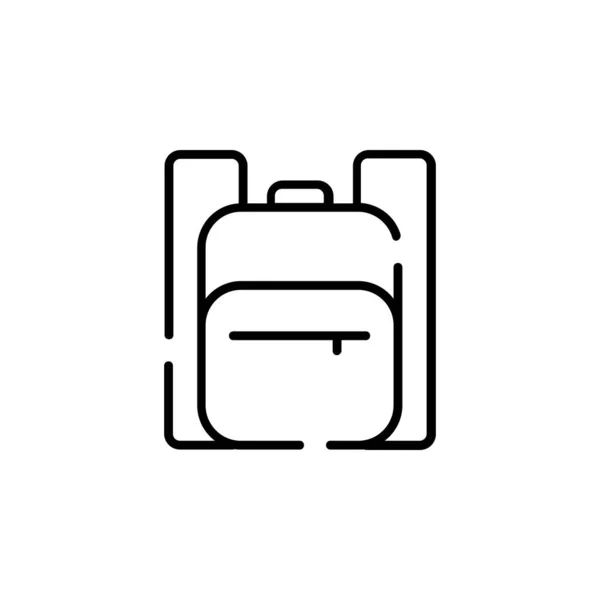 Bag Icon Vector Isolated White Background Logo Concept Travel Sign — 스톡 벡터