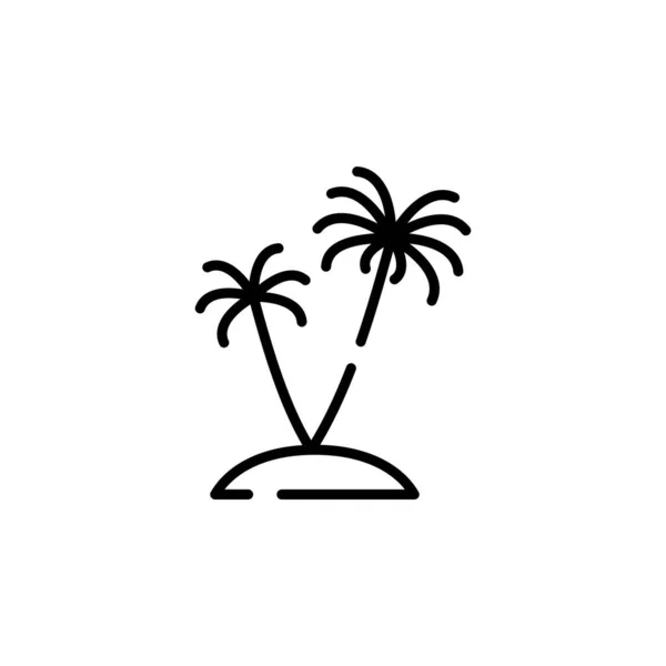 Palm Tree Icon Vector Isolated White Background Your Web Mobile — Stockvektor