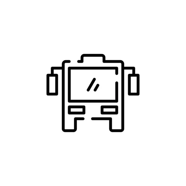 Bus Autobus Public Transportation Icon Vector — 스톡 벡터