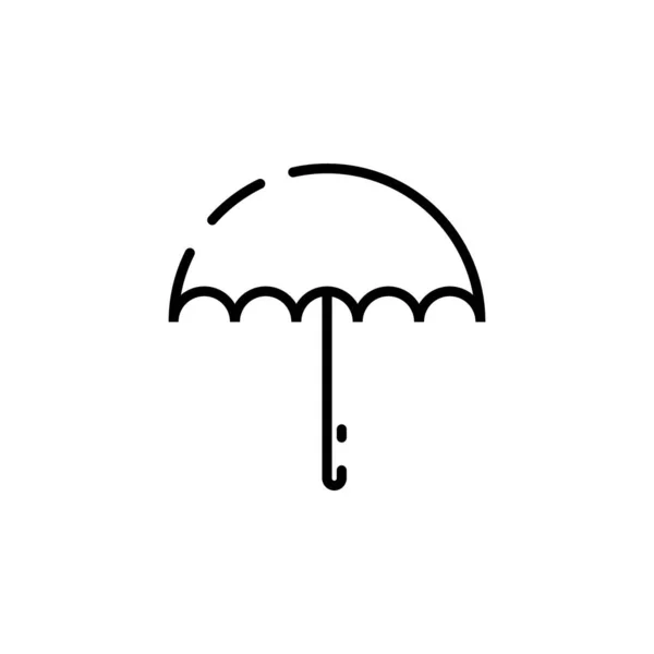 Ilustração Vetor Ícone Guarda Chuva — Vetor de Stock