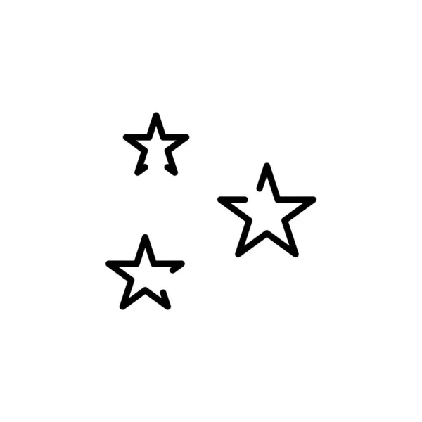 Vector Icono Estrella Aislado Sobre Fondo Blanco Estrellas Signo Transparente — Archivo Imágenes Vectoriales