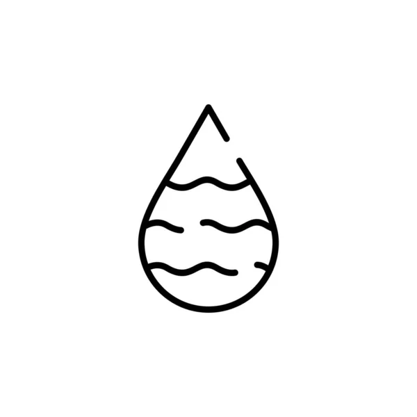 Wasser Tropfen Symbol Vektor Illustration Design — Stockvektor
