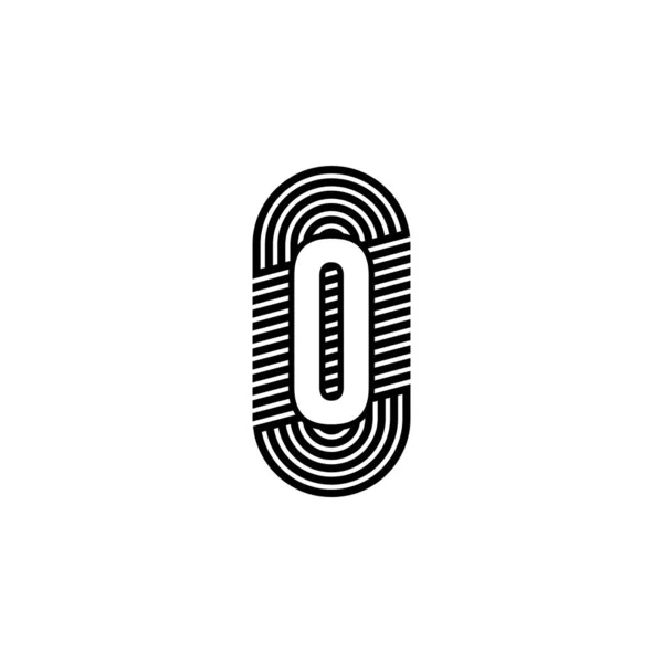 Simple Black Modern Letter Logotype Design Concept — Stok Vektör