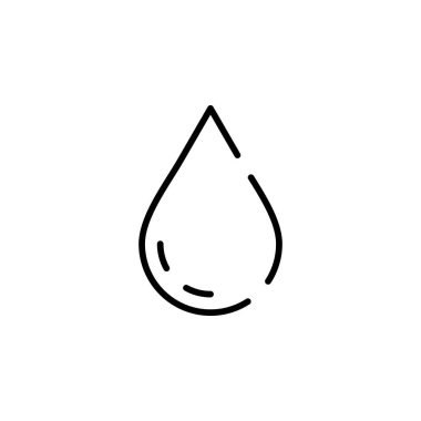 water drop icon vector isolated on white background for your web and mobile app design, hand logo concept