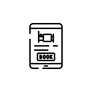 Booking, Ticket, Order Dotted Line Icon Vector Illustration Logo Template. Suitable For Many Purposes.
